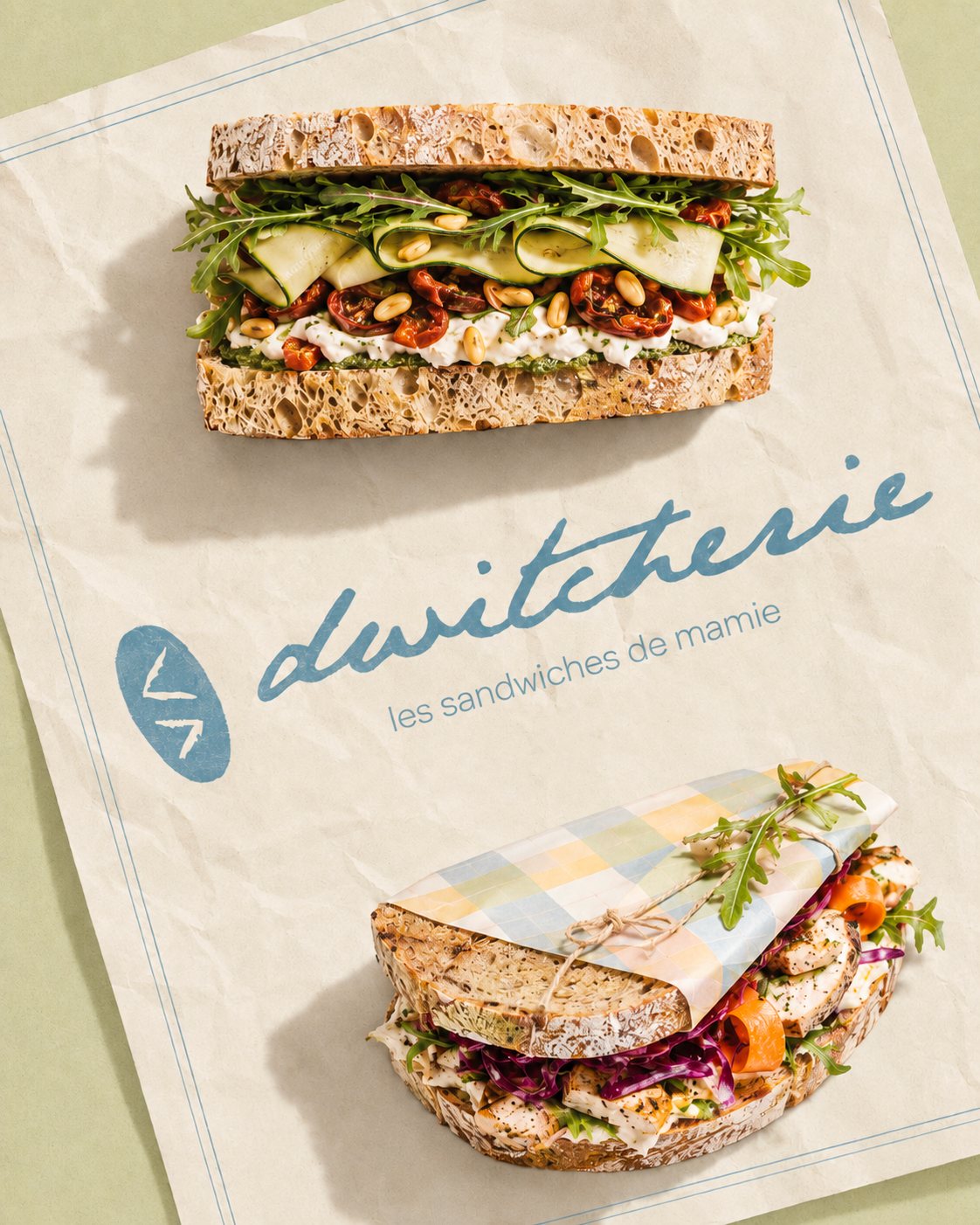 Papier d'emballage et logotype
